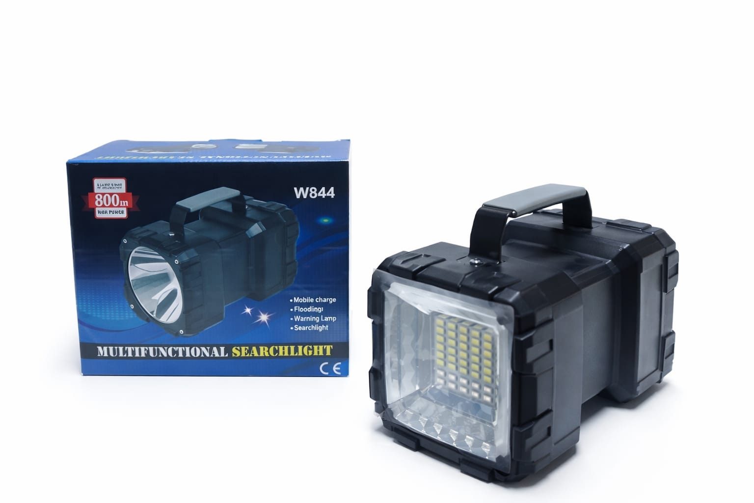 Multifunktionaler LED-Suchscheinwerfer W844 mit Tragegriff und Seitenlicht